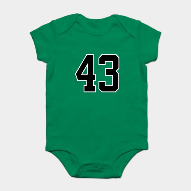 Number 43 Baby Bodysuit by colorsplash